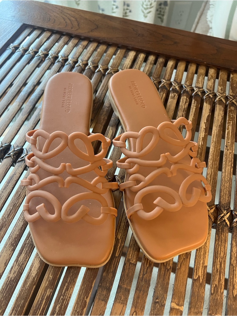 Tan Slide Sandals